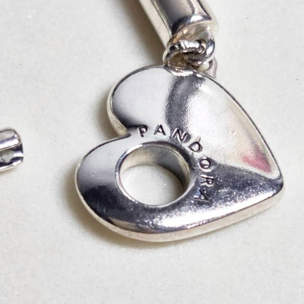 Authentic Pandora Heart Clasp Toggle Bracelet Ste… - image 4